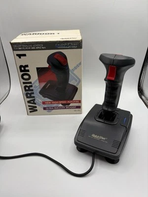 QuickShot Warrior 1 Deluxe Analog Joystick Apple IIe IBM Vintage PC Gaming CIB - Image 1 of 4