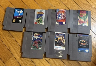 NINTENDO NES VINTAGE GAME LOT! 7 Games BATMAN, Mega Man 2, Castlevania, N More! - Image 1 of 4
