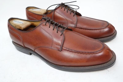 Zapatos Allen Edmonds Bradley Para Hombre Talla 12 D Marrón Delantal Puntera Derby Hechos en EE. UU. Foto 1 de 4