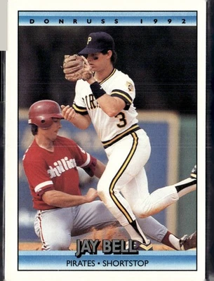 1992 Donruss Jay Bell Pittsburgh Pirates #100 - Image 1 of 2