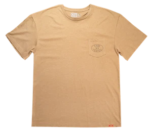 CASE XX Knives Tang Stamp Series 41168 Toast Brown Cotton X-Large Pocket T-Shirt - Picture 1 of 2