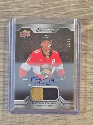 2023 Engrained Mahogany Memorabilia Auto #61 Matthew Tkachuk /15 - Image 1 of 4