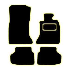 CAR MATS FOR BMW 7 SERIES F01 SWB 2012 TO 2015 ALL WEATHER TAILORED BLACK CARPET - Picture 1 of 11
