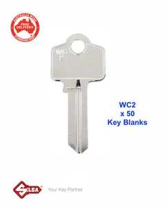 SILCA WC2 Keyblanks-Box Of Fifty- Whitco,Key Blank-FREE POSTAGE - Bild 1 von 5
