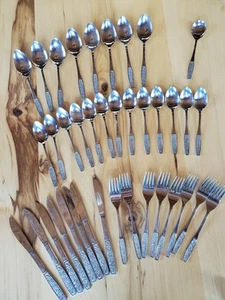 De colección Customcraft Acero Inoxidable Japón CUS10 Servicio Para 8 Vajilla Utensilios Lote 38 Piezas - Imagen 1 de 7