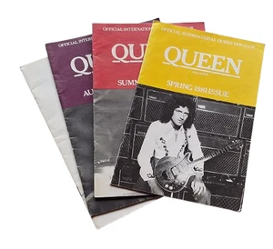 Queen 1981 Fan Club X4 Official Fanzine Magazine - Imagen 1 de 9