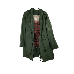 Parka de Colección GAP Project ROJA Bono Militar Cola de Pescado Chaqueta Verde Ejército Grande - Imagen 1 de 4