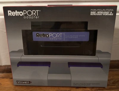 RetroPORT Adapter for SNES (Retro-bit) BRAND NEW/SEALED Play NES Games on SNES - Image 1 of 4