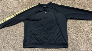 Nike Sweatshirt Schwarz Gold Center Swoosh Crewneck BV3443-011 Damen Größe XL - Bild 1 von 8