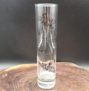 Funny South Dakota Tall Shot Glass Ass Kickin Problem Solver Rx Gag Gift Barware - Picture 1 of 10