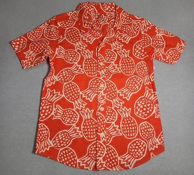 Camisa Carter’s masculina tamanho 7 7A manga curta gola abacaxi nova com etiquetas - Imagem 1 de 3