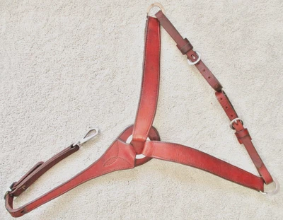 Used Western Leather Breast Collar-Work-Ranch Training-Trail-Stock Cow Horse - Image 1 of 4