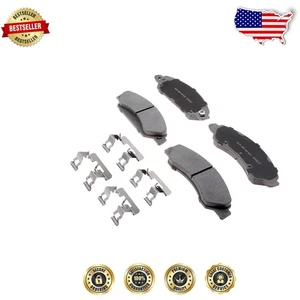 Kit de pastillas de freno delanteras de cerámica confiable con clips - Fácil instalación y conducción segura - Imagen 1 de 2