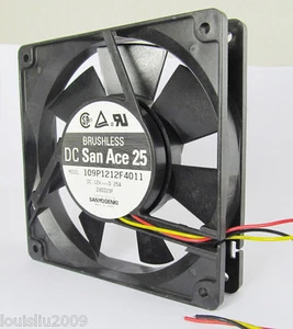 5pcs Brushless Cooling FanSANYO 109P1212F4011 120x120mmx25mm 12025 DC 12V 0.25A - Picture 1 of 3