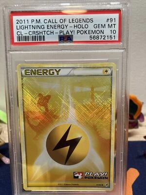 PSA 10 Lightning Energy 91/95 Call of Legends Play! Crosshatch Holo - Image 1 of 2