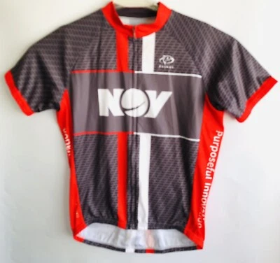 Primal Cycling Jersey Mens Full Zip Short Sleeve Gray Red Size Large - Image 1 of 4