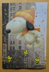 Snoopy Hot Air Parade Ballon Thanksgiving Greeting Card Large (+Envelope 5.5x8" - Picture 1 of 3
