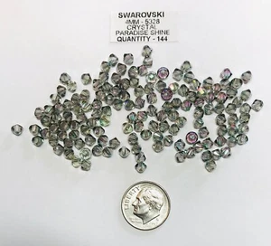 Swarovski® Bicone Beads #5328 - 4mm - CRYSTAL PARADISE SHINE - 144 Pieces - Picture 1 of 1