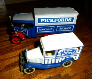 2 lot Matchbox Model Yesteryear Y-27 Pickfords Removal Storage 1922 & FORD Truck - Picture 1 of 4