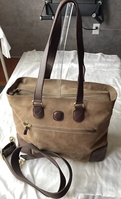 Bolsa tote de couro pebbled Bric's Milano feita na Itália  - Imagem 1 de 4