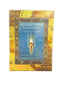 Original Healing With The Angels Oracle Cards Doreen Virtue Guidebook Complete - Picture 1 of 3