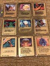 MTG MAGIC THE GATHERING GOLD METAL 9 CARD LOT ICY JUZAM SHIVAN CHAOS ORB NEW