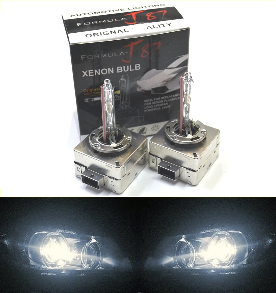 HID Xenon D1S Two Bulbs Head Light 5000K White Bi-Xenon Replace Low High Beam - Image 1 of 4