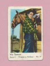 1963 Dutch Gum Card Serie C - Printed In Holland #57 Vic Damone