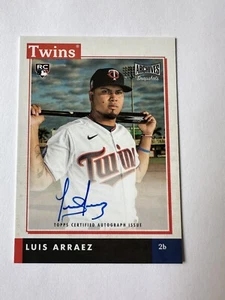 2020 Topps Archives Snapshots Luis Arraez Rookie Auto - Picture 1 of 3