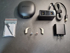 Oticon OPN 3 MiniRITE Par MFI Bluetooth+App+48 canales+Cargador Plateado - Imagen 1 de 1