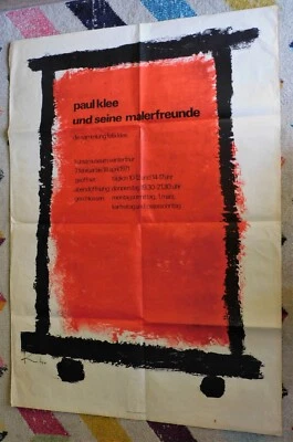 Paul Klee- Rare Original 1971 Swiss/ German Art Exhibition Poster 50 x 35 inch - Image 1 of 4