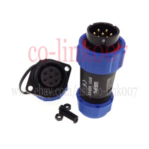 WEIPU 7 pins Waterproof Connectors, SP21 Industrial Power Signal Plug Socket Kit - Picture 1 of 8