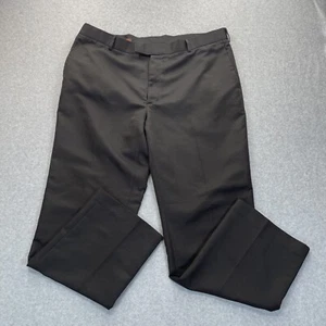 Perry Ellis Dress Pants Mens 40x32 (31) Black Slacks Flat Front Business - Picture 1 of 10