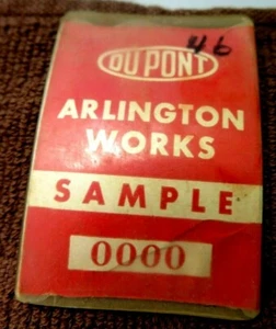 Arlington NJ Works of the DuPont Viscoloid Co PINBACK WHITEHEAD HOAG CO SAMPLE - Picture 1 of 3