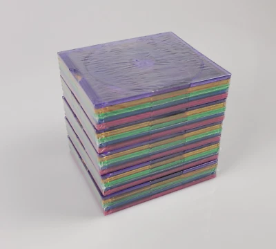 25x CD Doppel-Leerhüllen Slim Farbig - Bild 1 von 2