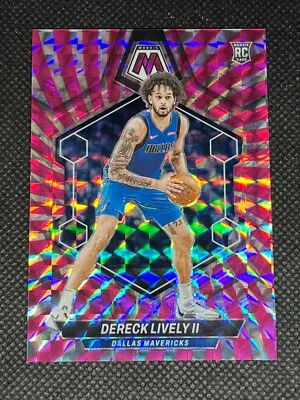 Dereck Lively 2023-24 Mosaic FOTL Pink Swirl Rookie 17/18 #248 Dallas Mavericks - Image 1 of 2