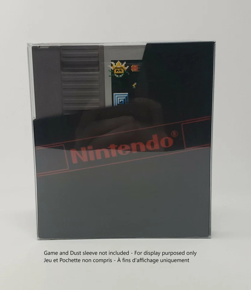 BOX PROTECTOR FOR NINTENDO NES DUST SLEEVE CARTRIDGE GAME CLEAR PLASTIC CASE - Image 1 of 1