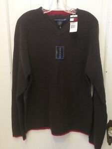Rare Vintage Christmas 2000 NWT Tommy Jeans Sweater Men's SZ XL Brown