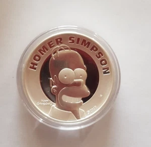Tuvalu 2021 - $2 - The Simpsons - Homer Simpson - 2oz - High Relief 9.999 Silver - Picture 1 of 9