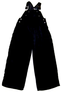 Girls Rachel's Kids Black Animal Print Velour Overalls - Size 14 - 1/2 Plus - Picture 1 of 16