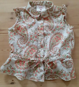 LAURA  ASHLEY - age 2 - Paisley Floral blouse - 100% cotton - worn once - Picture 1 of 6