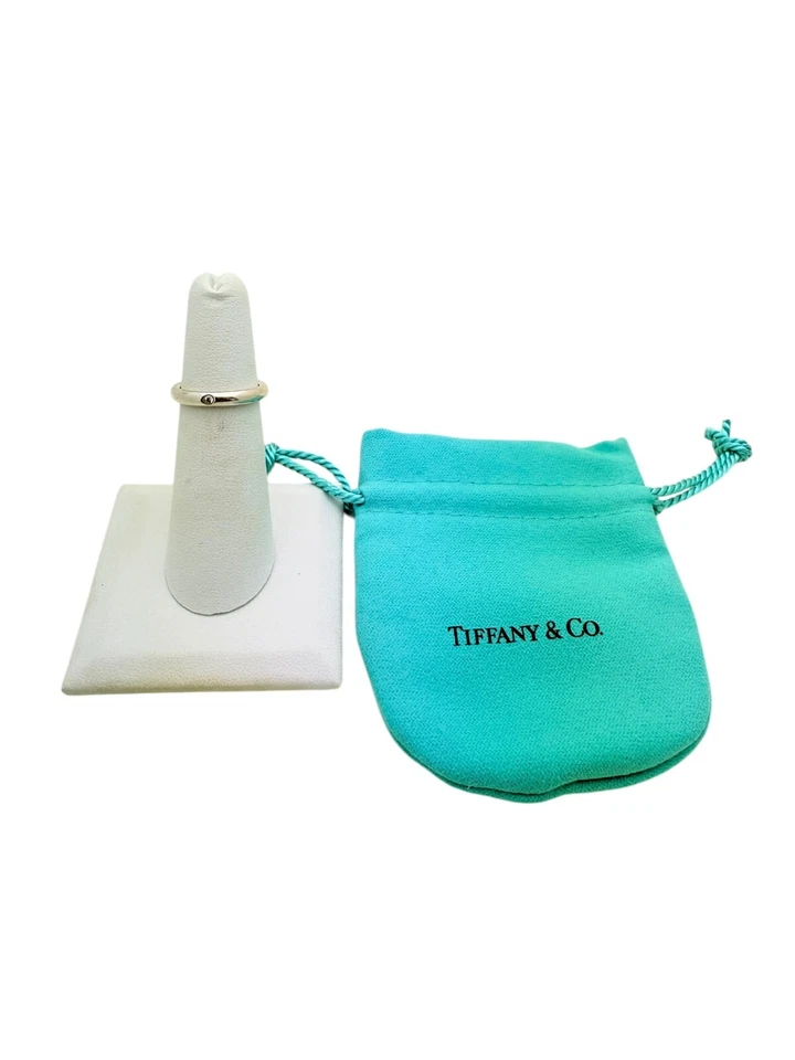 Anillo apilable de diamantes Elsa Peretti de plata esterlina talla 5 de Tiffany & Co. - Bolsa Foto 1 de 4