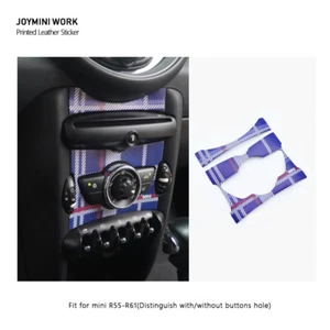 PU Cigarette Console Panel Lighter Cover Trim Sticker for MINI COOPER R55-R61 S - Picture 1 of 8