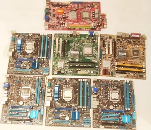 Mainboard Konvolut ASUS P8875-M LE P7P55-M MSI MS-7231 P5B-VM DO DELL G45M03 - Photo 1/14