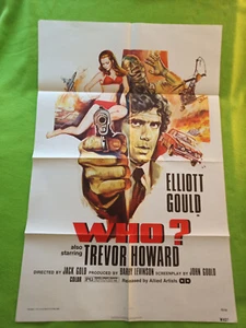 WHO? - Poster 1975 Movie Kino Lorber, Elliot Gould & Trevor Howard (41x27) - Picture 1 of 6