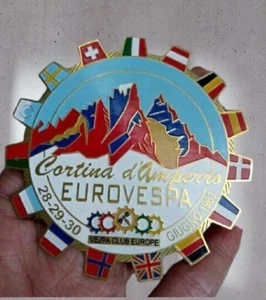 VESPA CONGO LOGO BADGE 1963 VGLA VGLB EUROVESPA CLUB RALLY EMBLEM VESPA LG104 - Picture 1 of 5