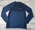 My Protein Mens Blue Compression Long Sleeve T-Shirt Size L