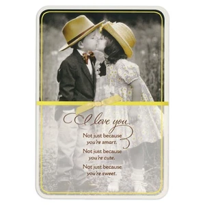 Hallmark ROMANTIC EASTER Card FOR THE ONE I LOVE, Kids Kiss by Kim Anderson +✉ - Picture 1 of 6