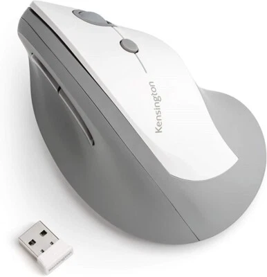 Kensington Pro Fit Ergo Vertical Wireless Mouse for Windows  & macOs White OEM - Image 1 of 4