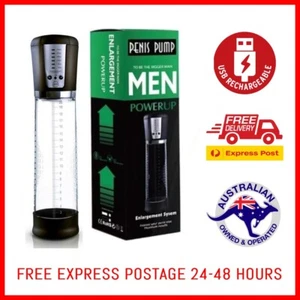 Electric Penis Pump Enlarger USB CHARGE Pump Penis Extender EXPRESS POSTAGE AU - Picture 1 of 10